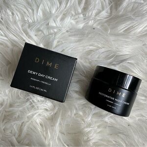 DIME Black Dewy Day and Restorative Night Cream Set